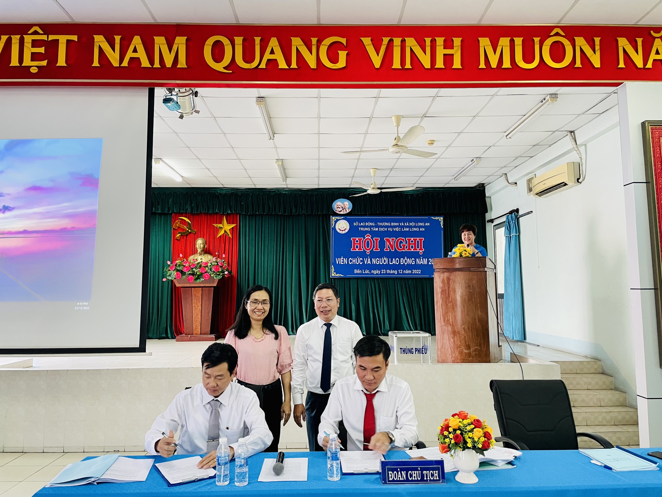  Hội nghị Viên chức - người lao động Trung tâm Dịch vụ việc làm Long An 2022